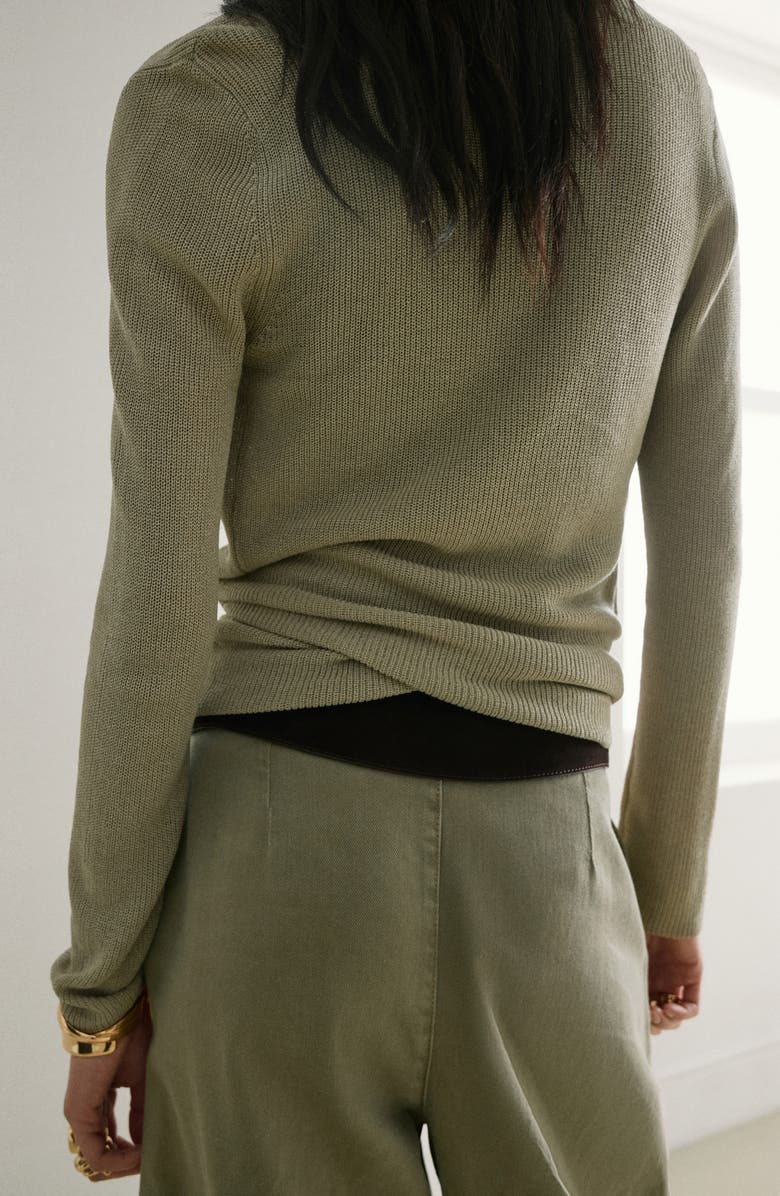 MANGO Side Tie Wrap Cardigan, Alternate, color,