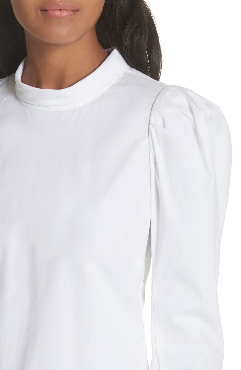 Veronica Beard Isabel Puff Sleeve Shirt, Alternate, color, 