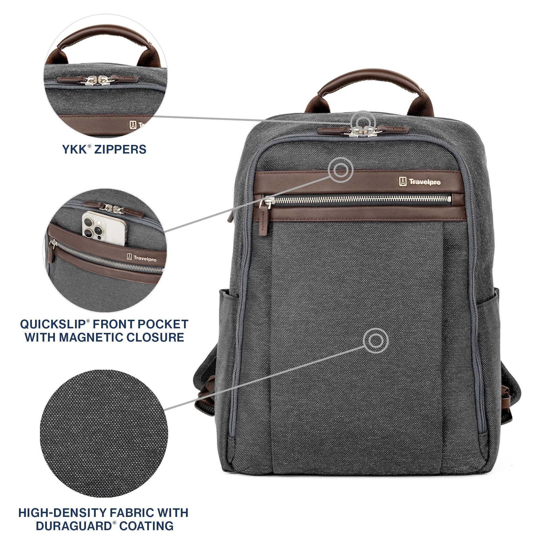 Platinum Elite Laptop Travel Backpack, Alternate, color, Vintage Grey