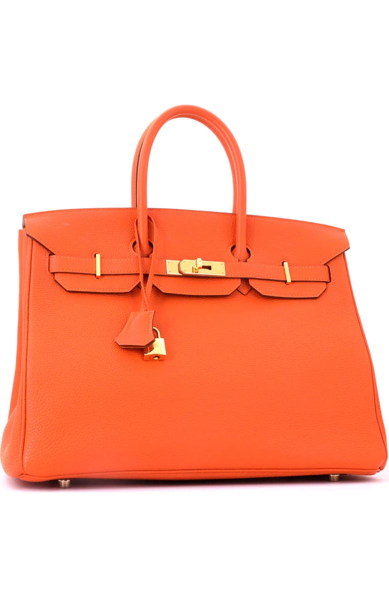 Pre-Owned Hermes Birkin Handbag Orange Togo with Gold Hardware 35, Alternate, color, Feu