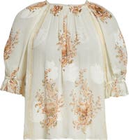 Ulla Johnson Pippa Floral Silk Blend Top