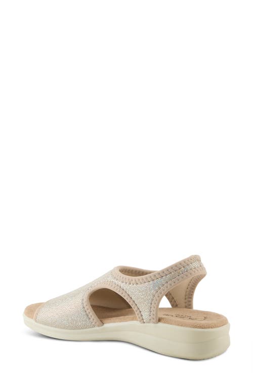 Flexus By Spring Step Nyaman Slingback Sandal In Gold