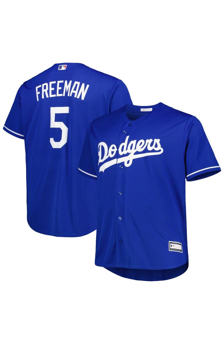 PROFILE Men's Freddie Freeman Royal Los Angeles Dodgers Big & Tall Replica Player Jersey, Alternate, color,