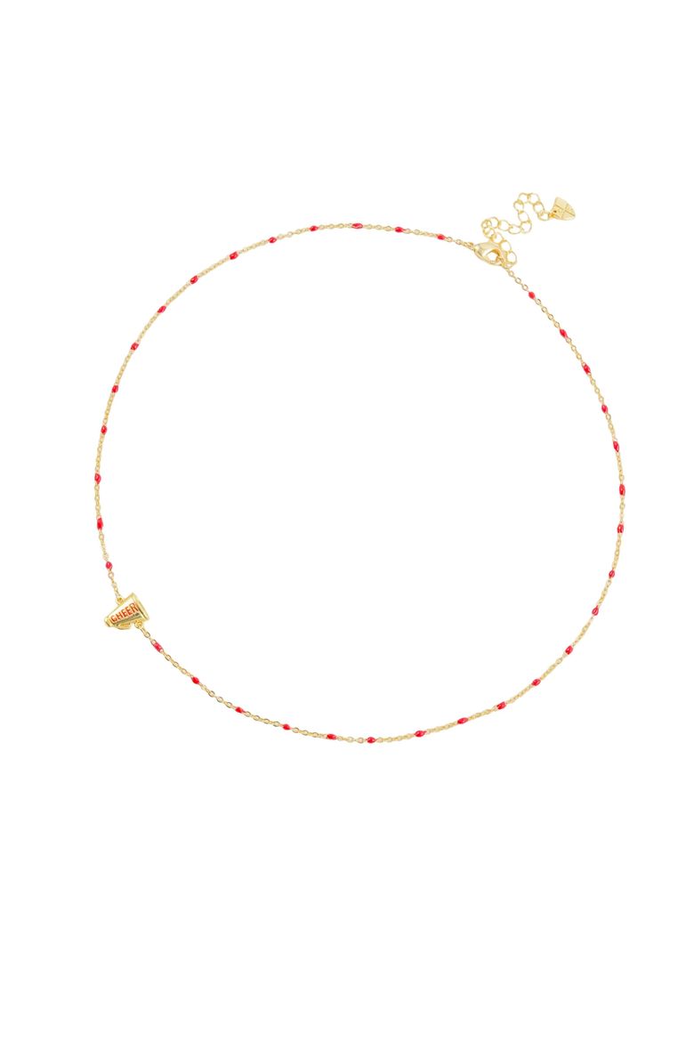 Gameday Cheer Necklace, Alternate, color, Yellow gold
