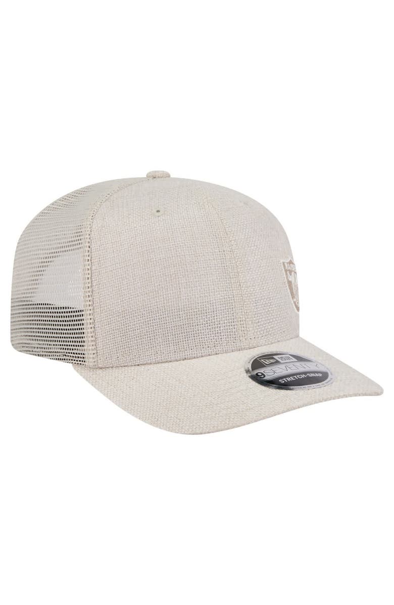 New Era Men's New Era Natural Las Vegas Raiders Flawless 9SEVENTY Stretch-Snap Hat, Alternate, color,