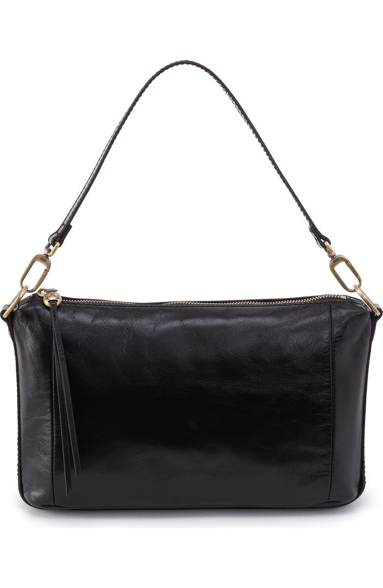 HOBO Darcy Carryall Leather Crossbody Bag, Alternate, color, Black
