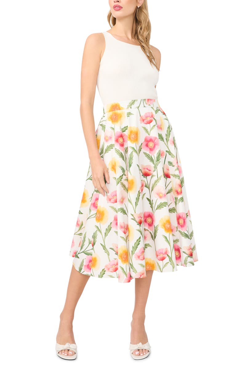 Ted Baker Ida Floral Cotton Skirt, Alternate, color,