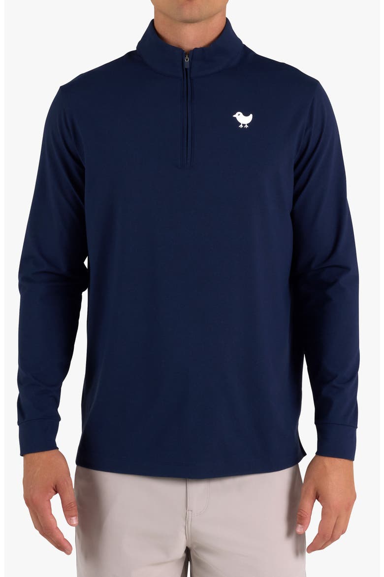 Velocity Performance Quarter Zip Pullover, Main, color, DARK NAVY