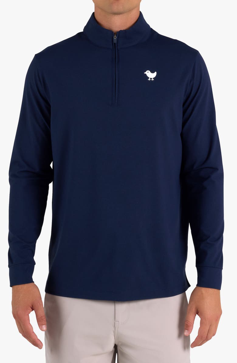 Bad Birdie Velocity Performance Quarter Zip Pullover, Main, color, Dark Navy