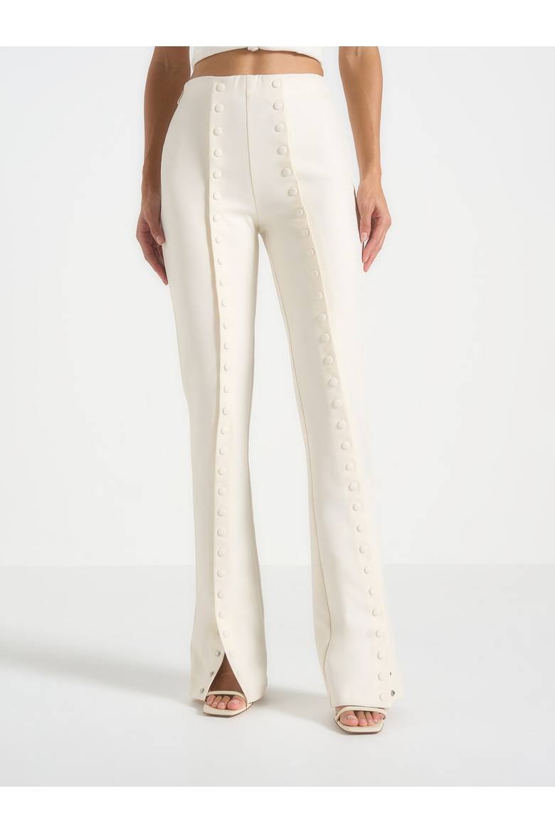 Therese Tailored Button Detail Trousers, Main, color, Off White