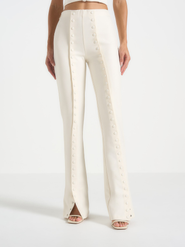 Manière De Voir Therese Tailored Button Detail Trousers