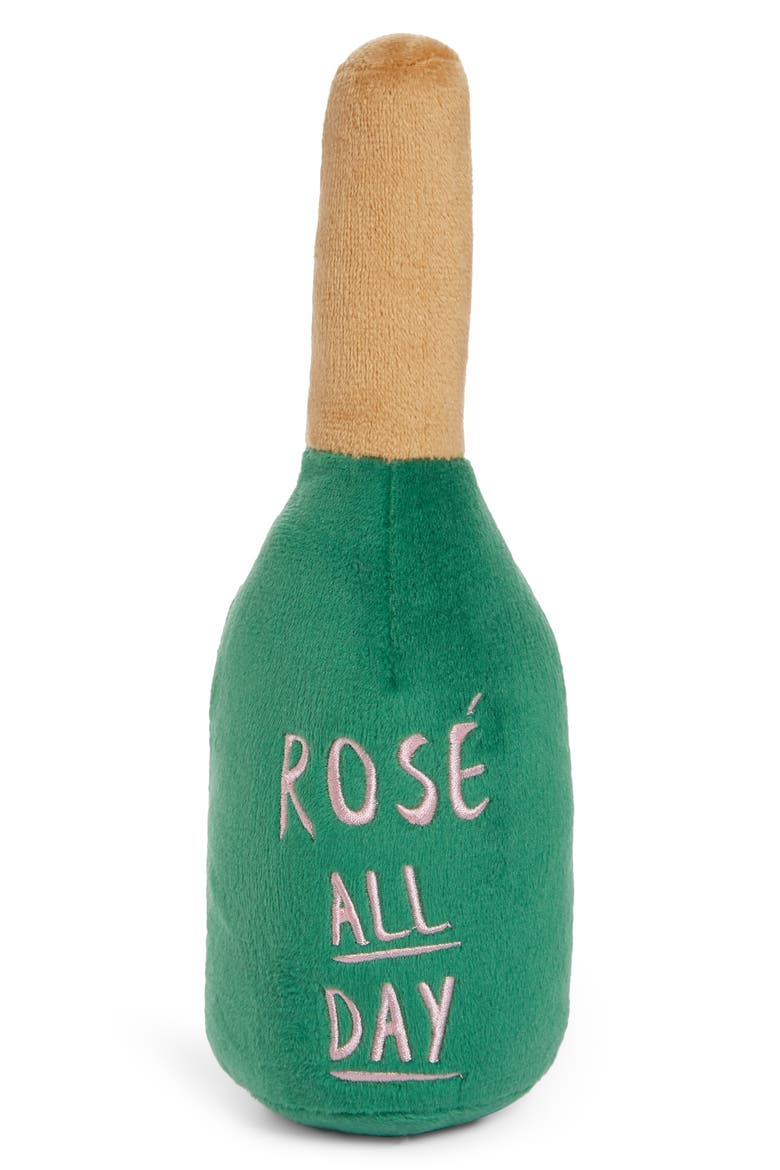 Woof Clicquot Rosé Dog Toy, Alternate, color, GREEN