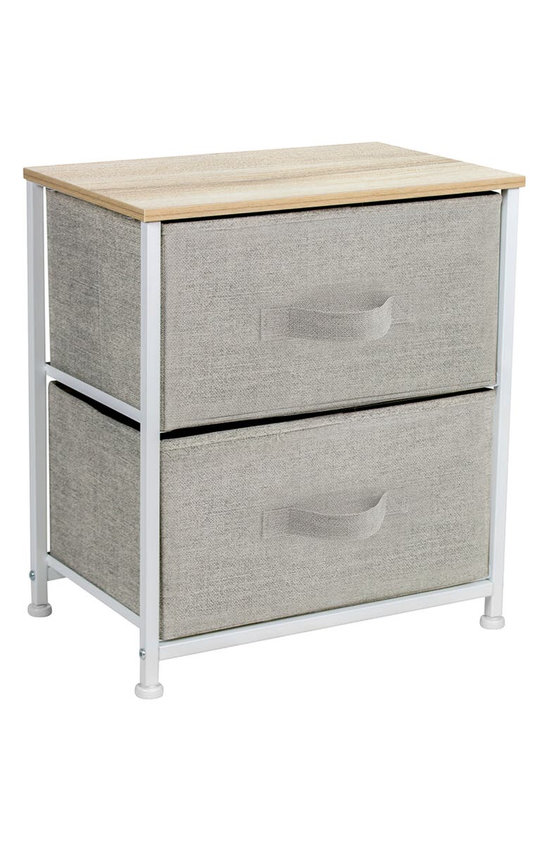 SORBUS 2-Drawer Chest Dresser, Main, color, 