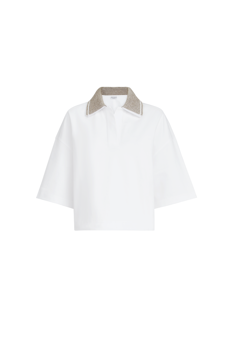 Brunello Cucinelli Couture interlock polo shirt, Main, color, White