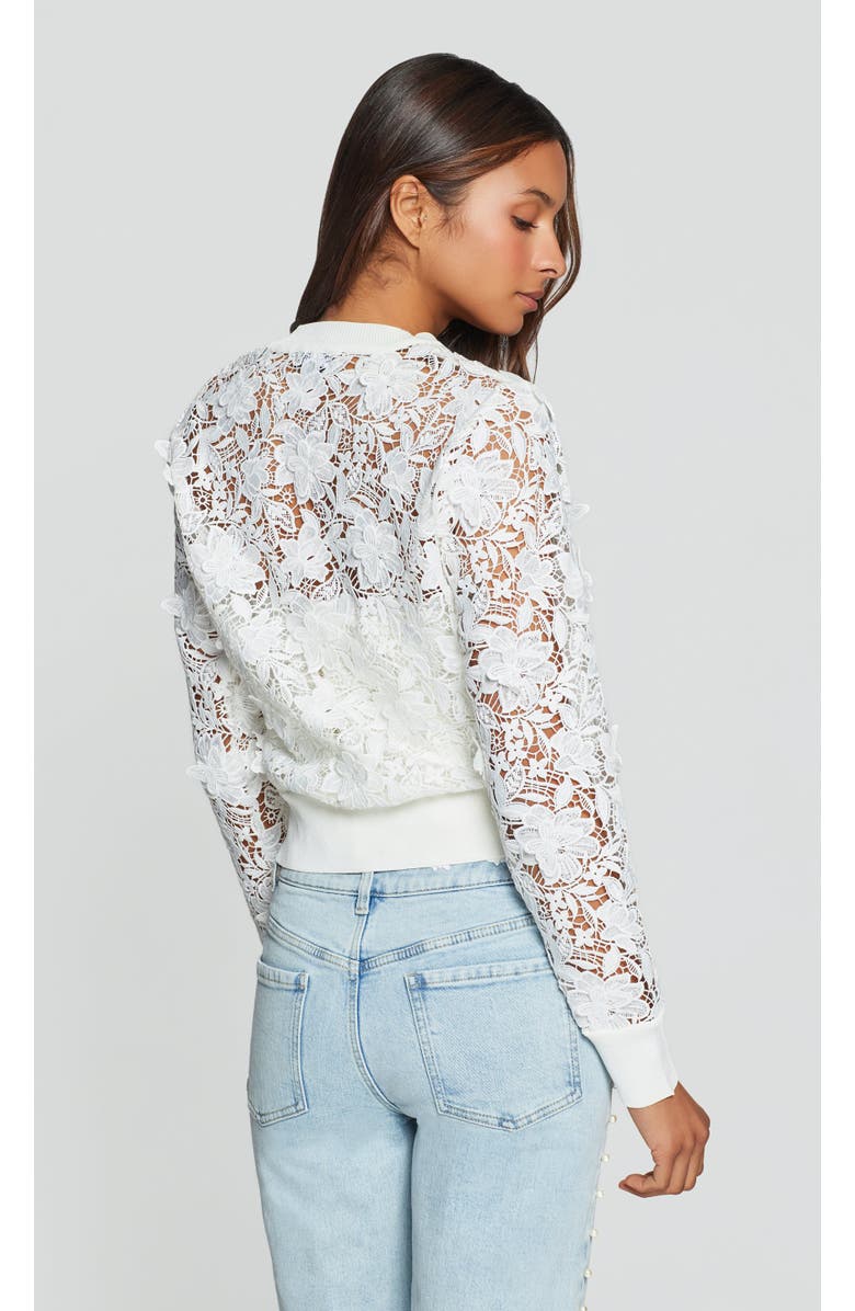 Generation Love Erin 3D Butterfly Lace Cardigan, Alternate, color, White