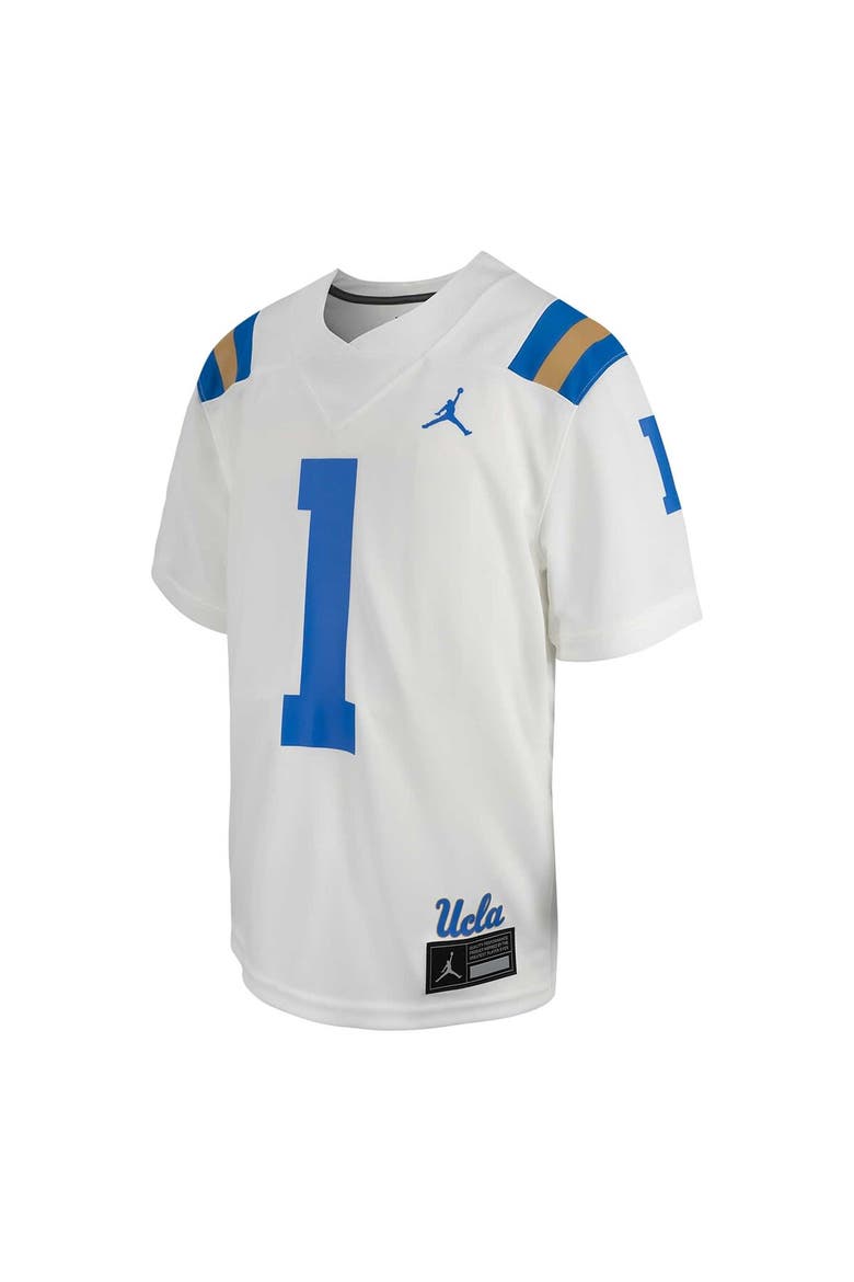 Youth Jordan Brand #1 White UCLA Bruins Untouchable Replica Game Jersey, Alternate, color, White