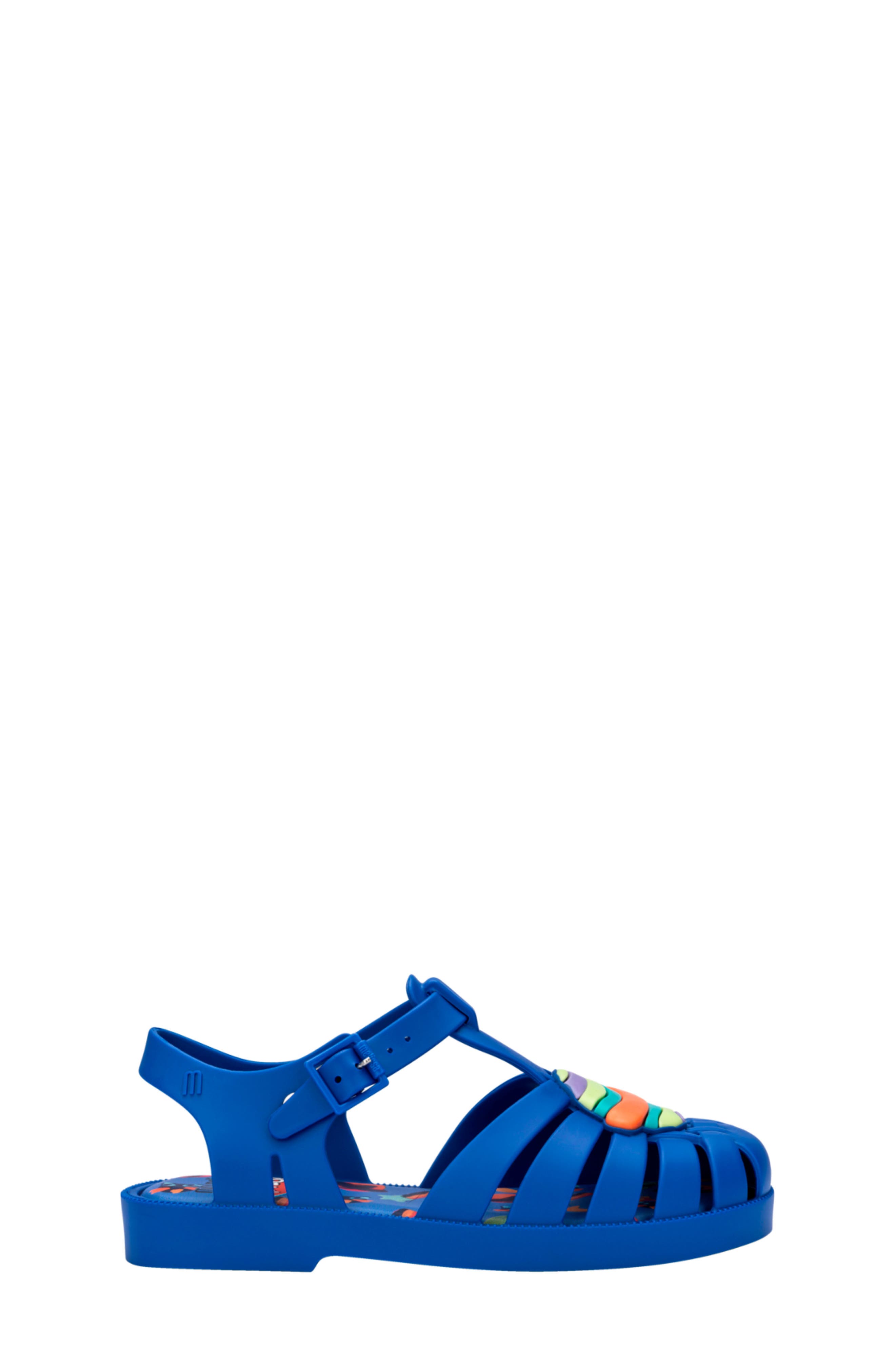 Mini Melissa Kids' Possession Play Fisherman Sandal, Alternate, color, Blue Matte