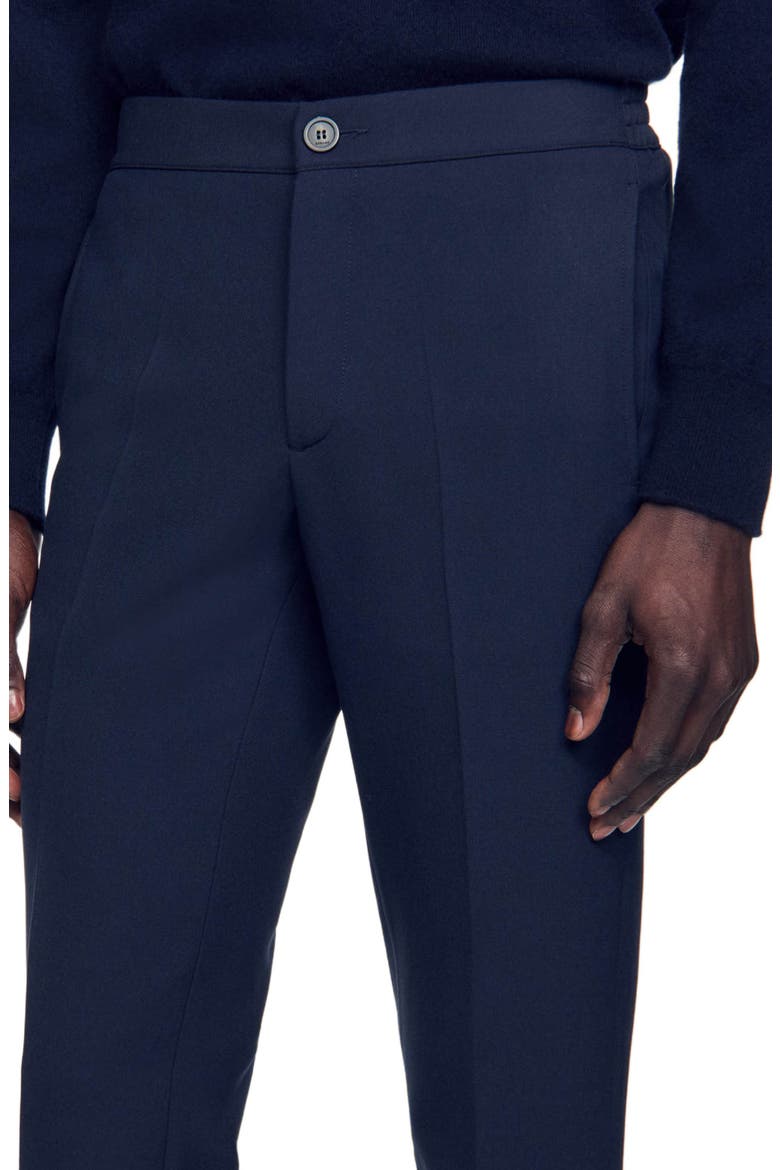 Jersey trousers, Alternate, color, Navy blue