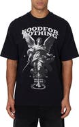 Good For Nothing Statue Print Relaxed T-shirt