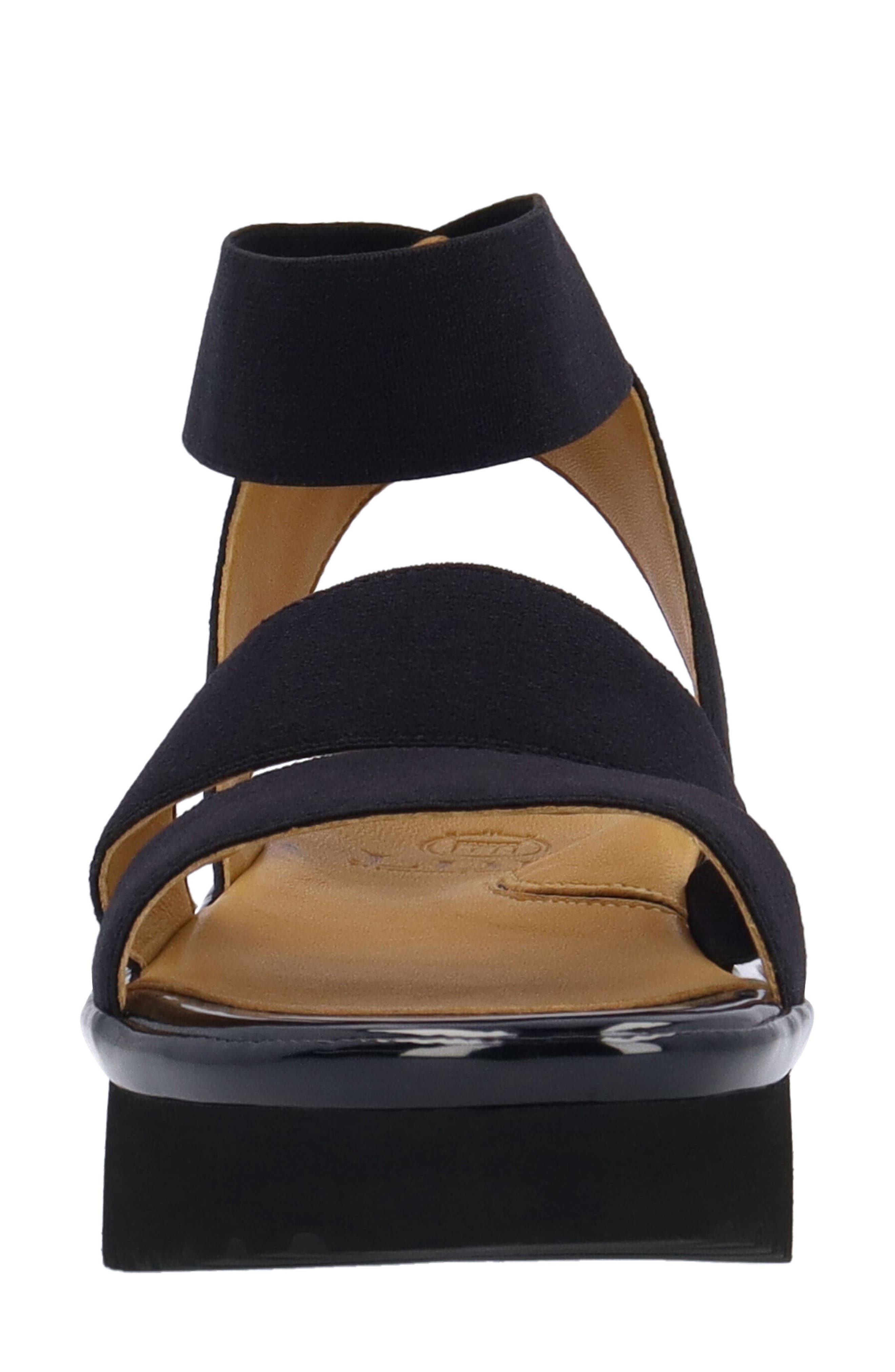 L'Amour des Pieds Avaleena Ankle Strap Sandal, Alternate, color, Black