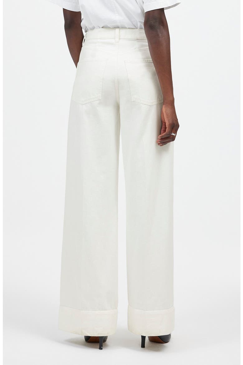 Superwide Leg Jeans, Alternate, color, TRUE WHITE