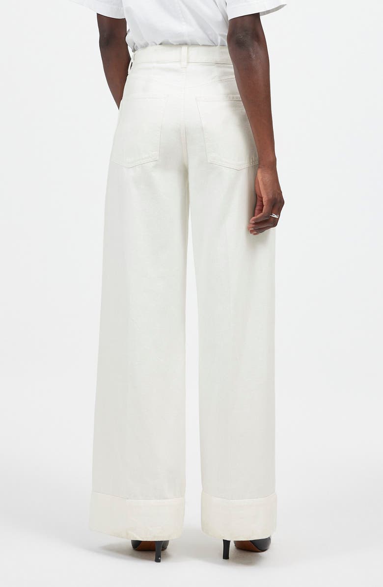 Madewell Superwide Leg Jeans, Alternate, color, True White
