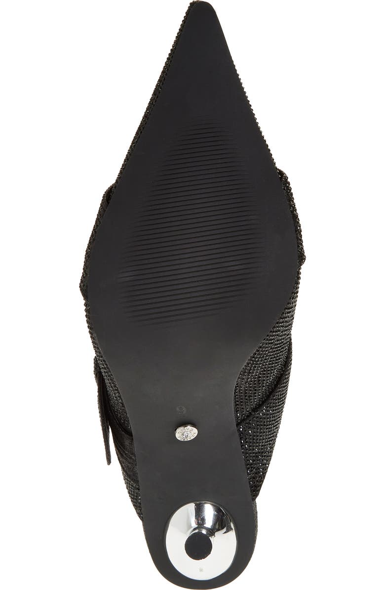 AZALEA WANG Sayge Rhinestone Buckle Strap Mule Pump, Alternate, color,