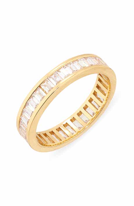 Madewell Baguette Crystal Eternity Ring