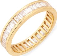 Madewell Baguette Crystal Eternity Ring