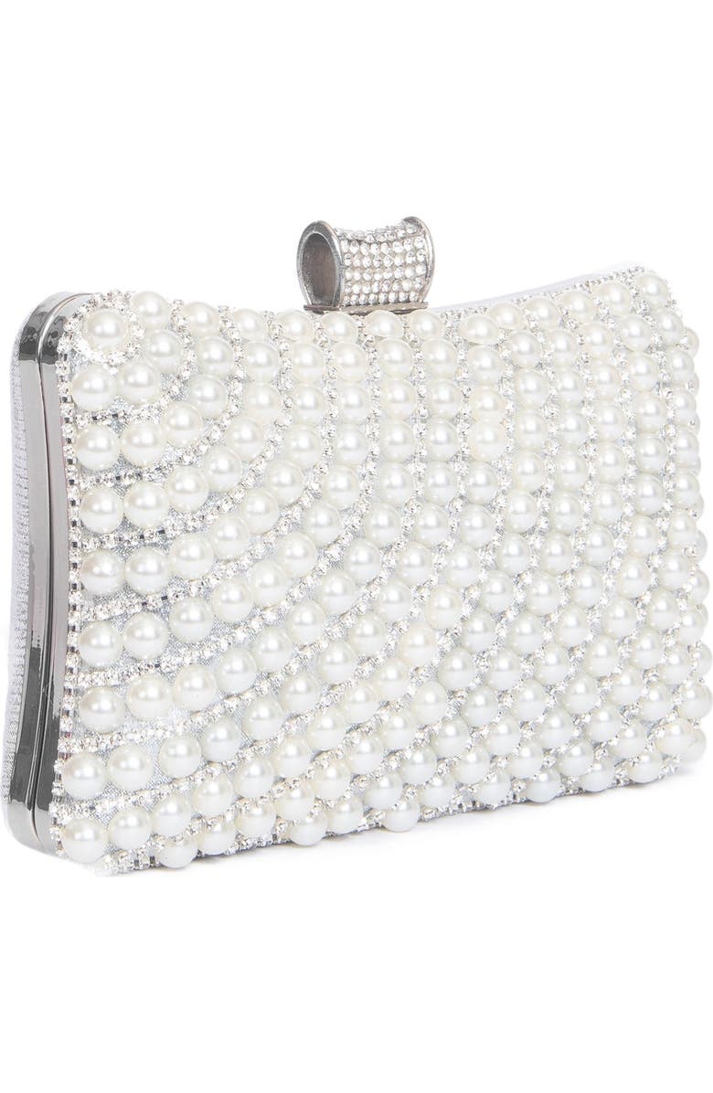 Lauren Lorraine Bouquet Clutch, Alternate, color, Black