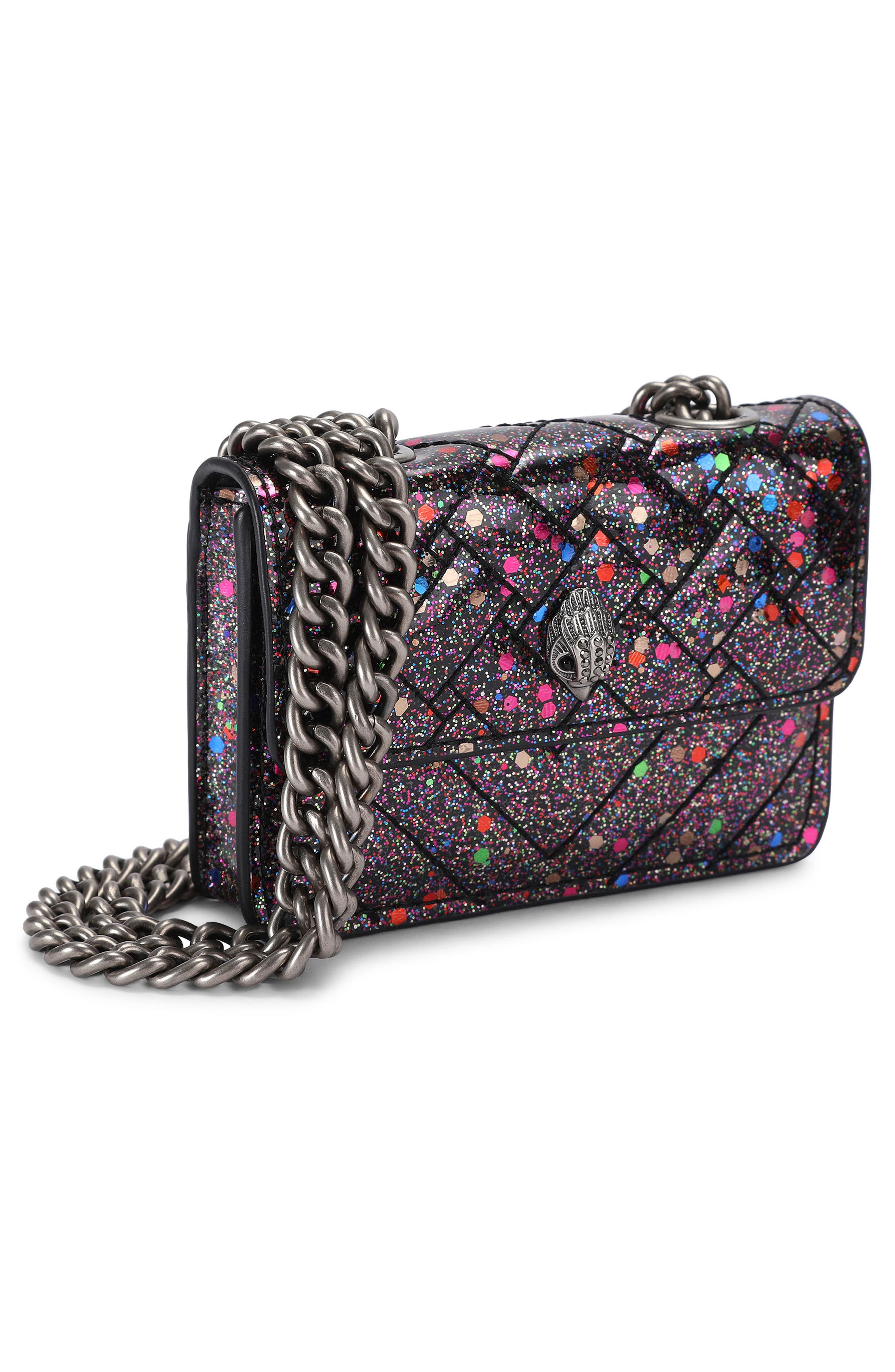 Micro Kensington Faux Leather Crossbody Bag, Alternate, color, CHARCOAL