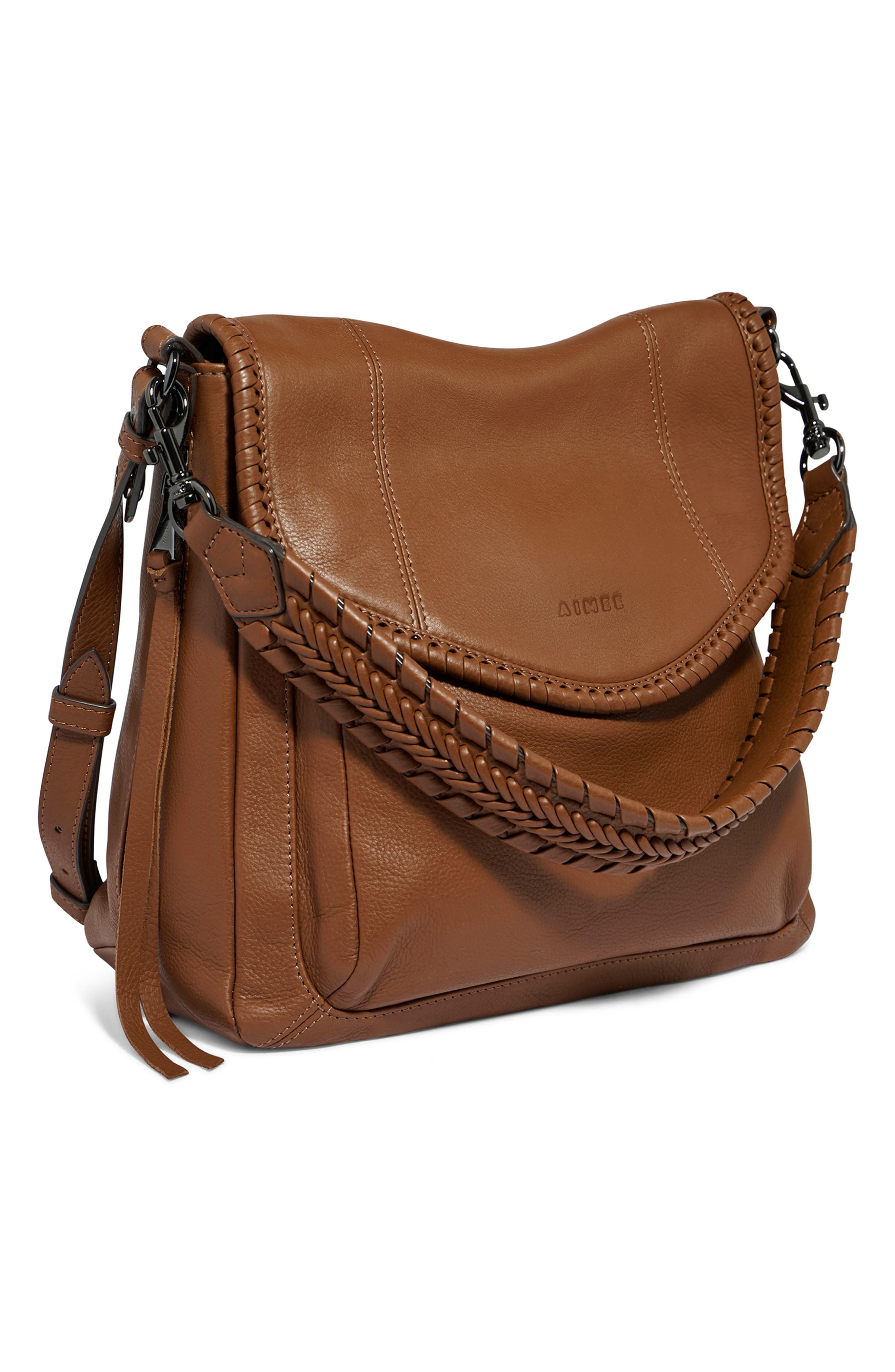 All for Love Convertible Leather Shoulder Bag, Alternate, color, CHESTNUT