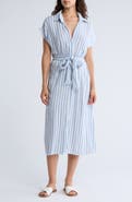 BOHO ME Stripe Cover-Up Shirtdress
