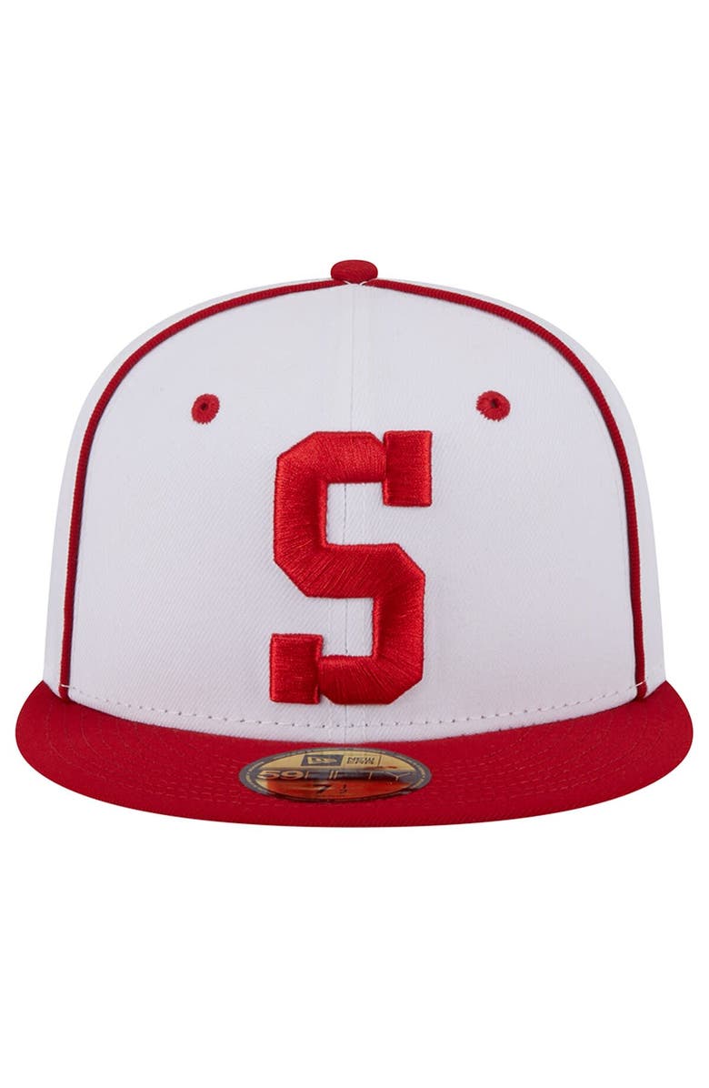 New Era Men's New Era White Sacramento River Cats Theme Nights Sacramento Solons  59FIFTY Fitted Hat, Alternate, color, 