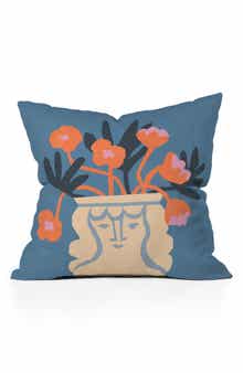 Deny Designs Antique Head Vase Throw Pillow