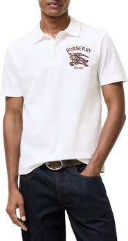 Burberry Knight Check Cotton Polo Shirt