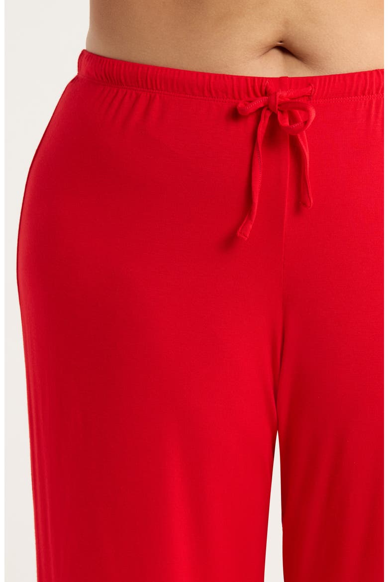 Moonlight Eco Knit Pajamas, Alternate, color, RED BARBADOS CHERRY