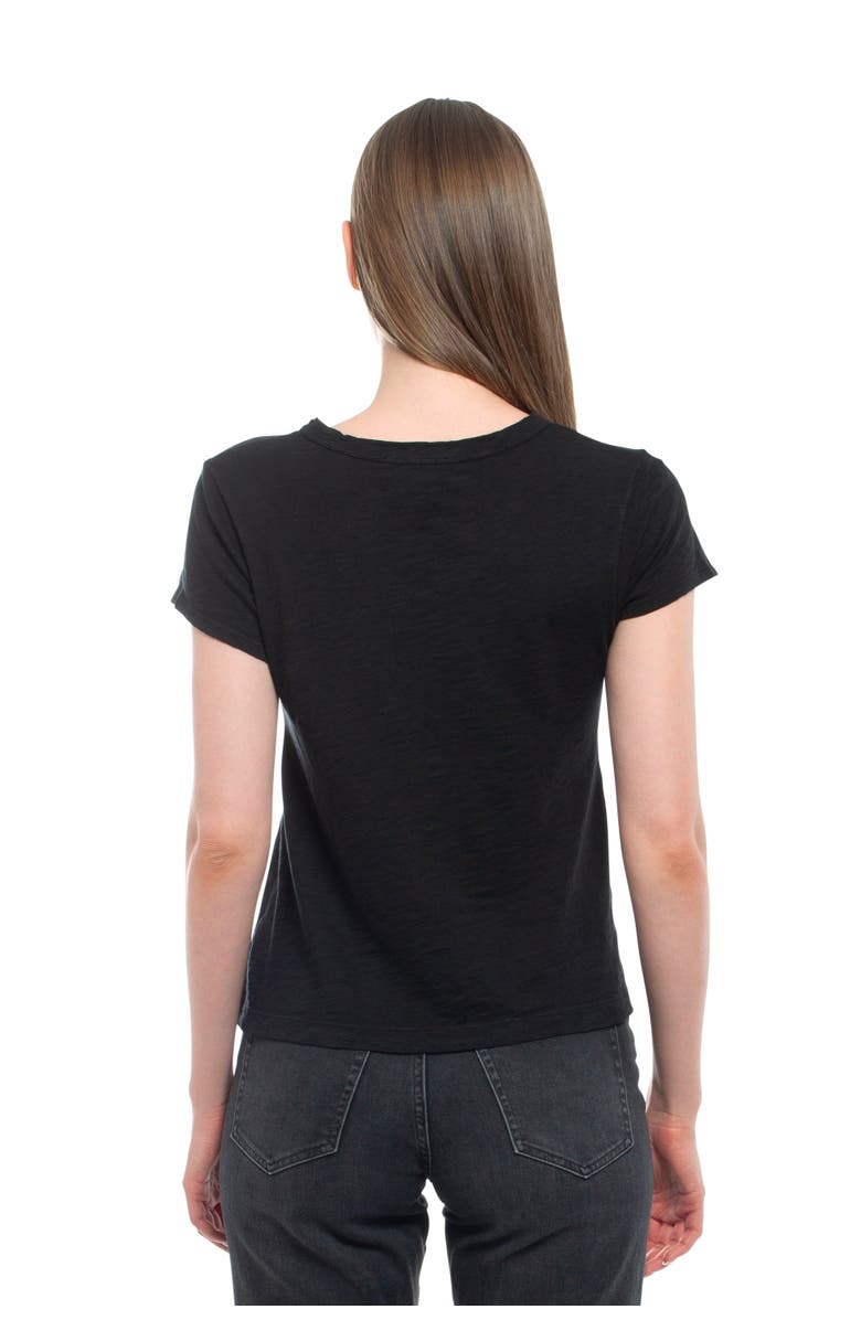 WILT Clothing V-Neck Short Sleeve Baby Tee, Alternate, color, Black