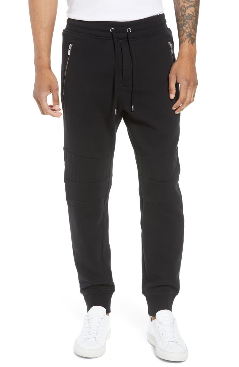 The Kooples Classic Slim Fit Fleece Joggers, Main, color,