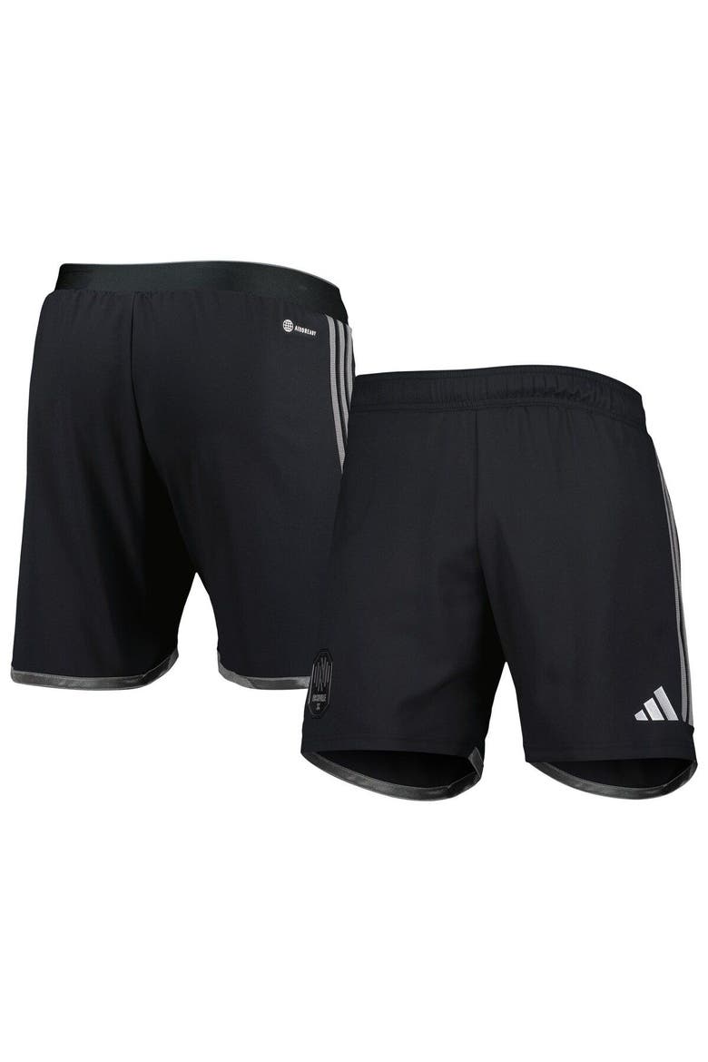 Men's adidas Black Nashville SC 2023 Away AEROREADY Authentic Shorts, Main, color, Black