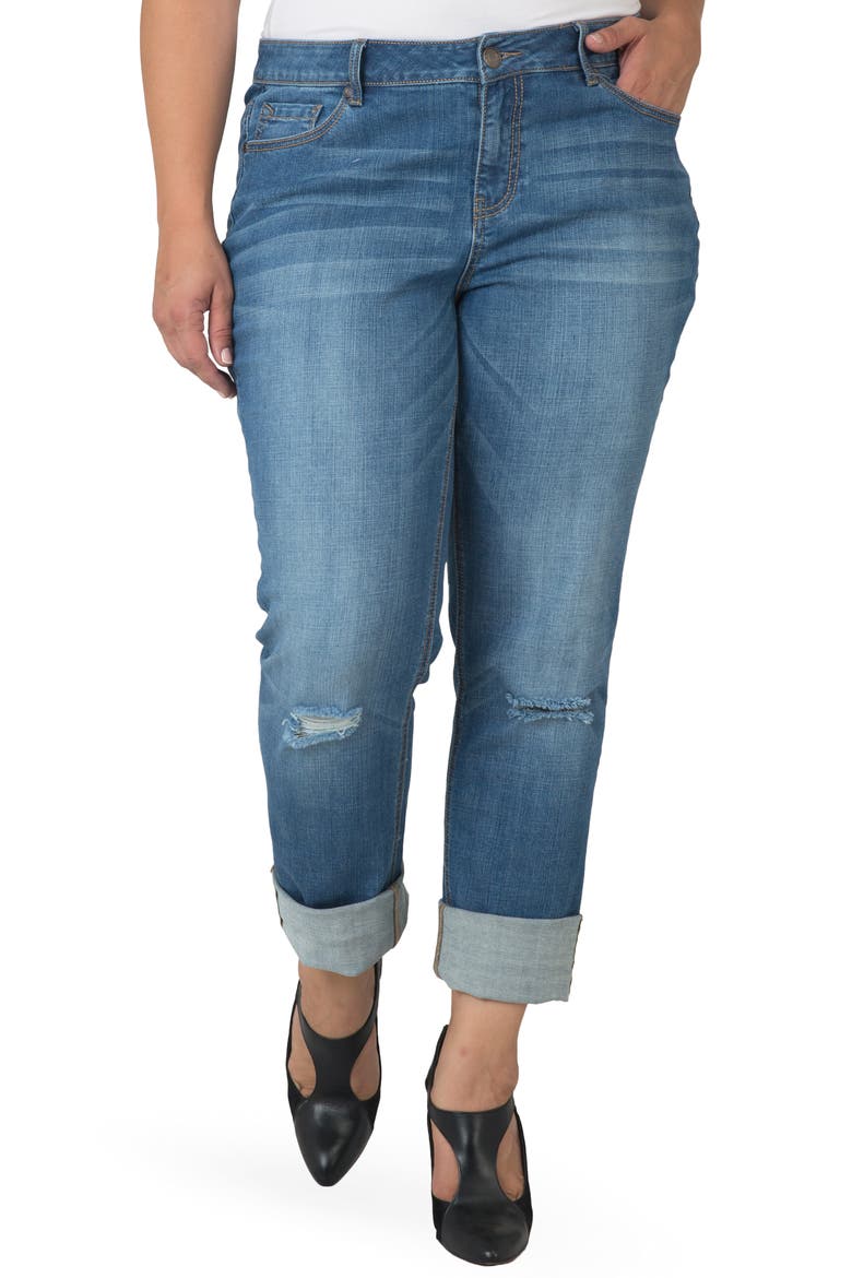 High Waist Straight Leg Jeans, Alternate, color, 3178DARKBLUE