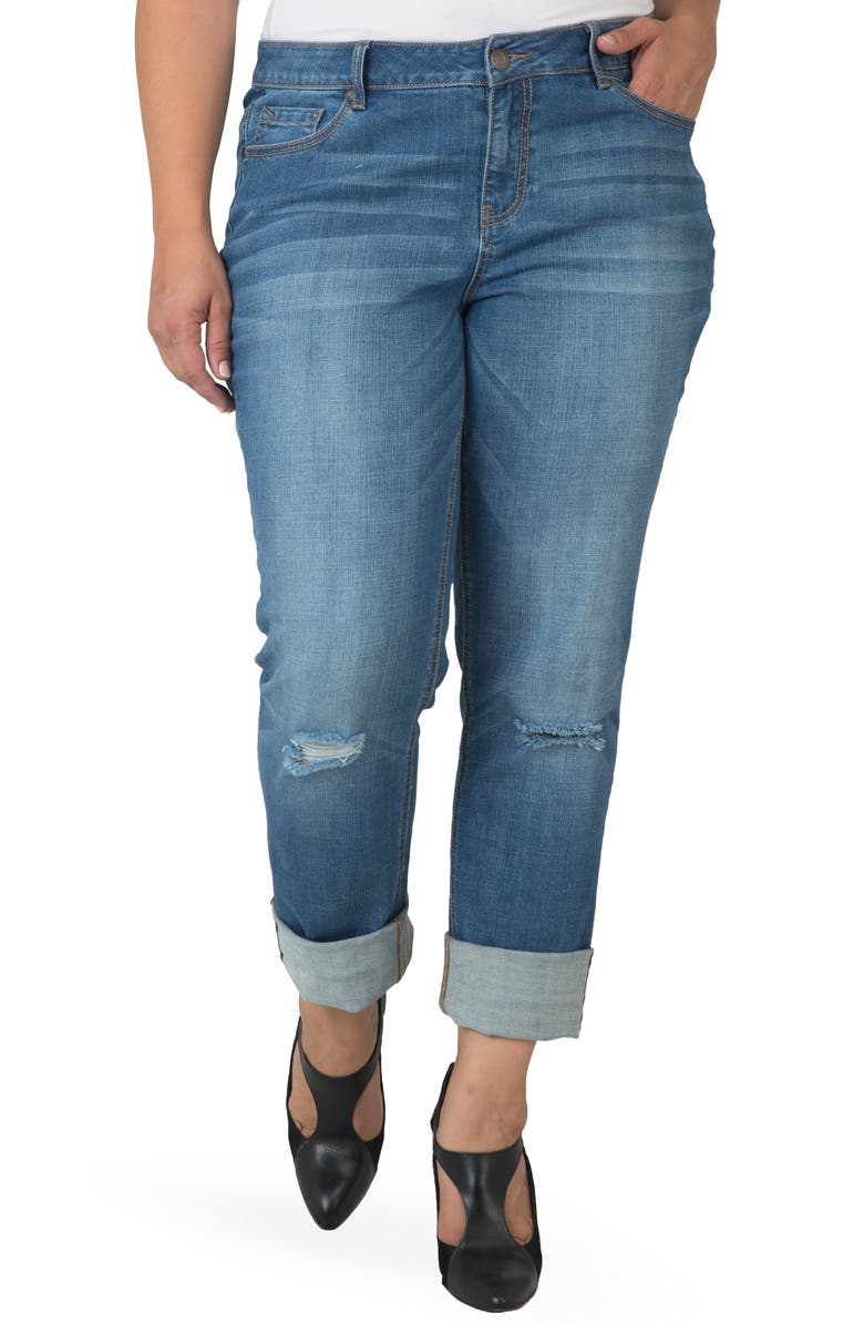 Standards & Practices High Waist Straight Leg Jeans, Alternate, color, 
