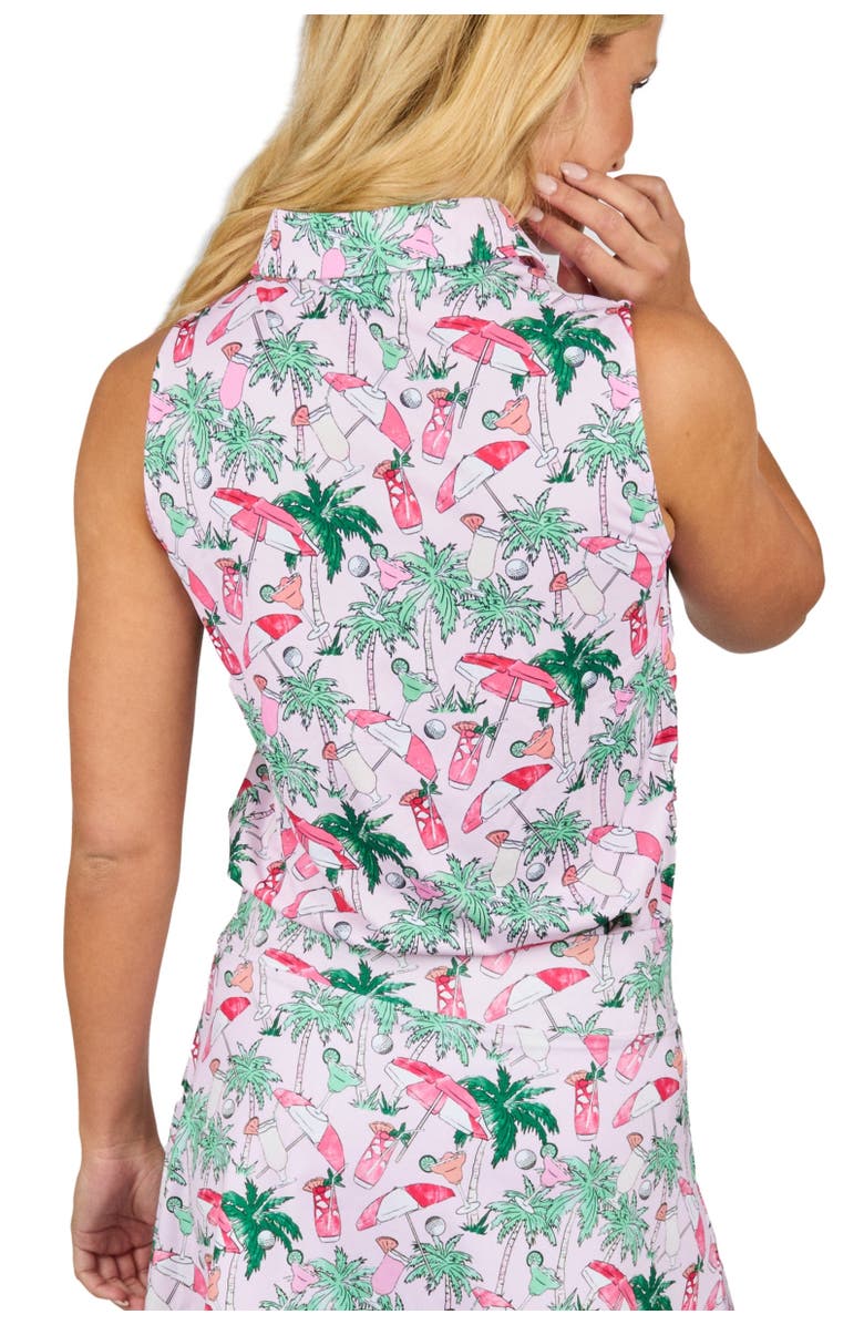 Kenny Flowers The Masters of Leisure - Ladies Sleeveless Golf Polo, Alternate, color, Pink