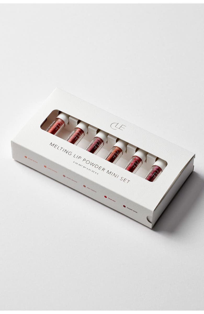 CLE COSMETICS Melting Lip Powder Mini Set, Main, color, 6 Shades
