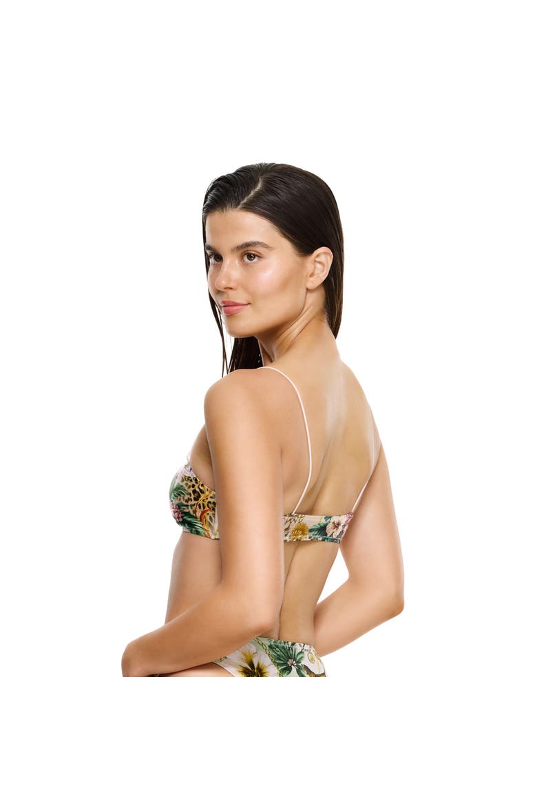 Jungle Treasure Scoop Neck Bikini Top Swimsuit, Alternate, color, Multi-Jungle