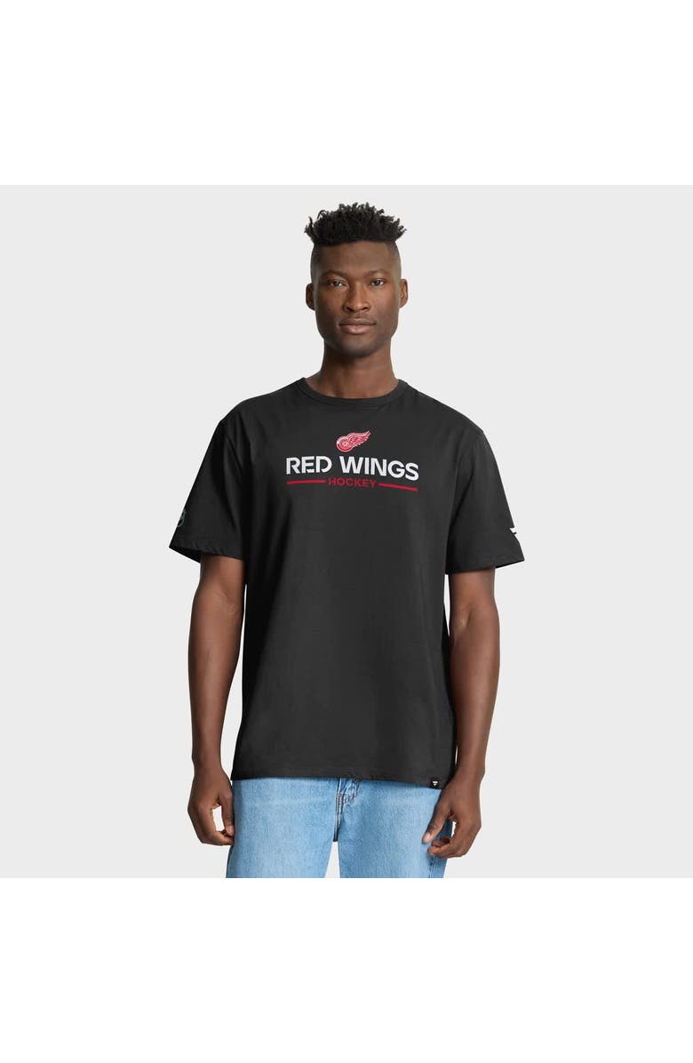 FANATICS Men
s Fanatics Black Detroit Red Wings Authentic Pro Primary T-Shirt, Main, color, Black