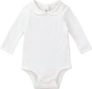 Hope & Henry Baby Peter Pan Collar Bodysuit, Unisex