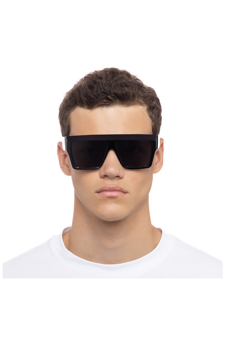 Antares 59mm D-Frame Sunglasses, Alternate, color, BLACK