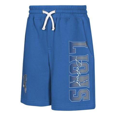 Youth Outerstuff  Blue Detroit Lions Audible Fleece Shorts