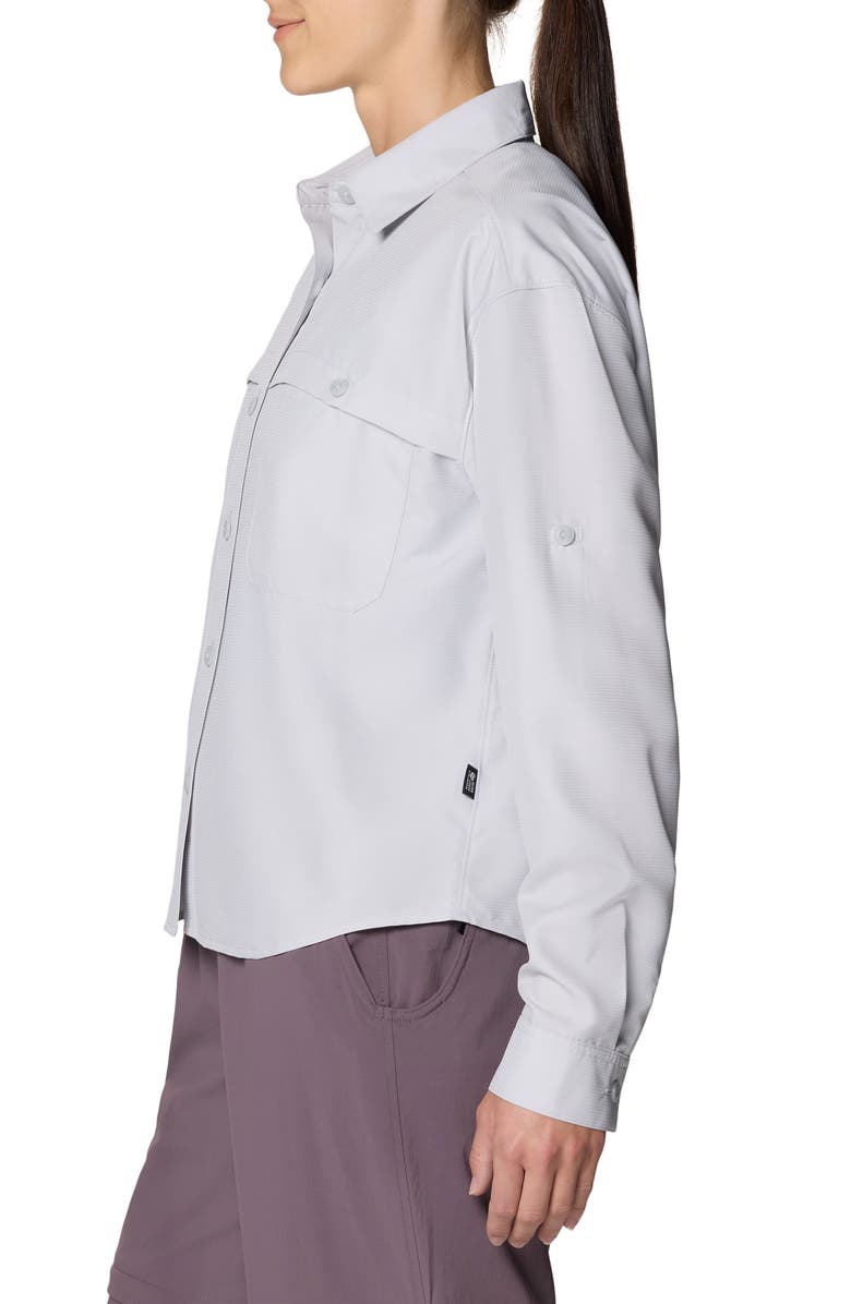 Mountain Hardwear Sun Drift Cooling Long Sleeve UPF 50+ Shirt, Alternate, color, Grey Ice